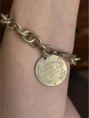 Tiffany & Co Return to Tiffany Sterling Silver Tag Bracelet 37g